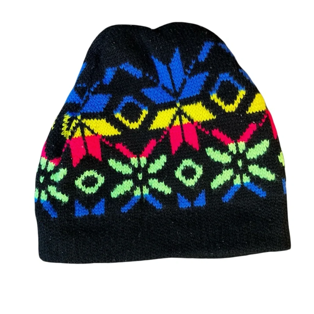 Colorful Patterned Kids Beanie